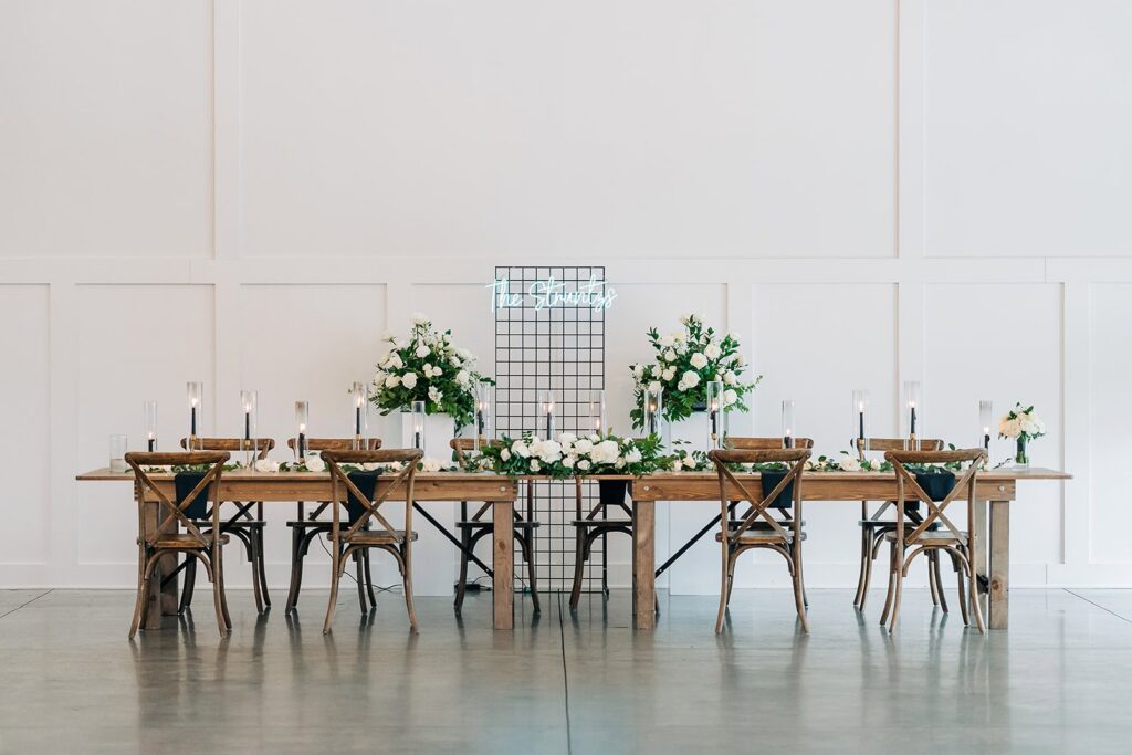 Modern architecture wedding venue interior at Hutton House, MN