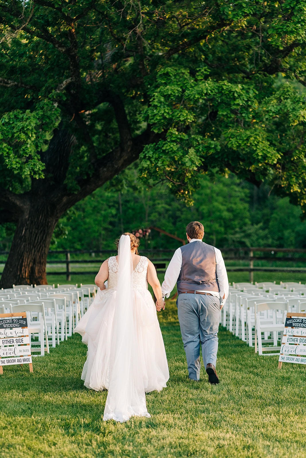 golden hour couple portraits at Rochester wedding venue